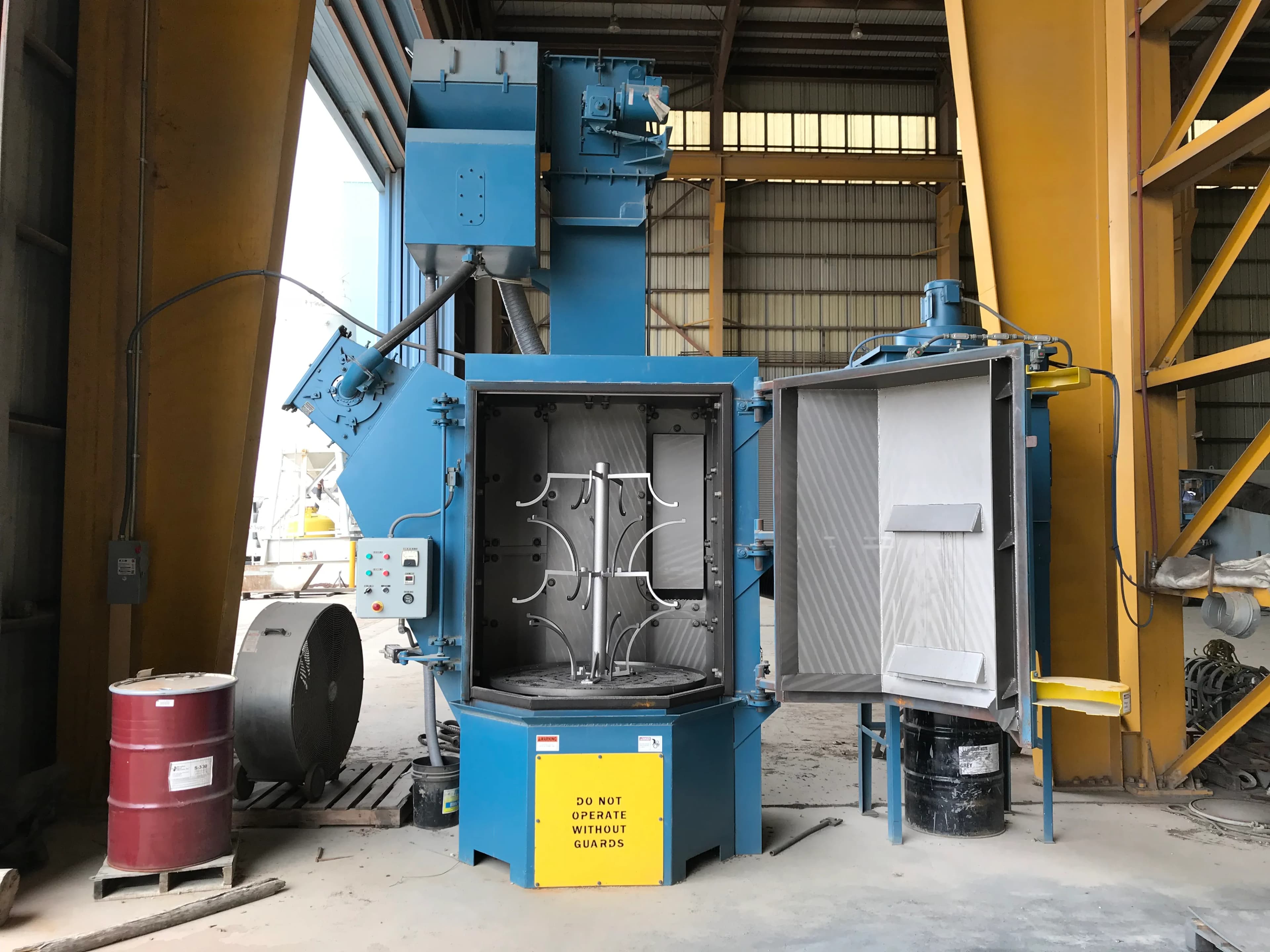 Viking robotic blast booth at C&C Marine