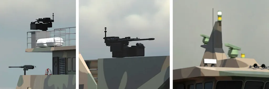 Landing craft weapons systems and capabilities