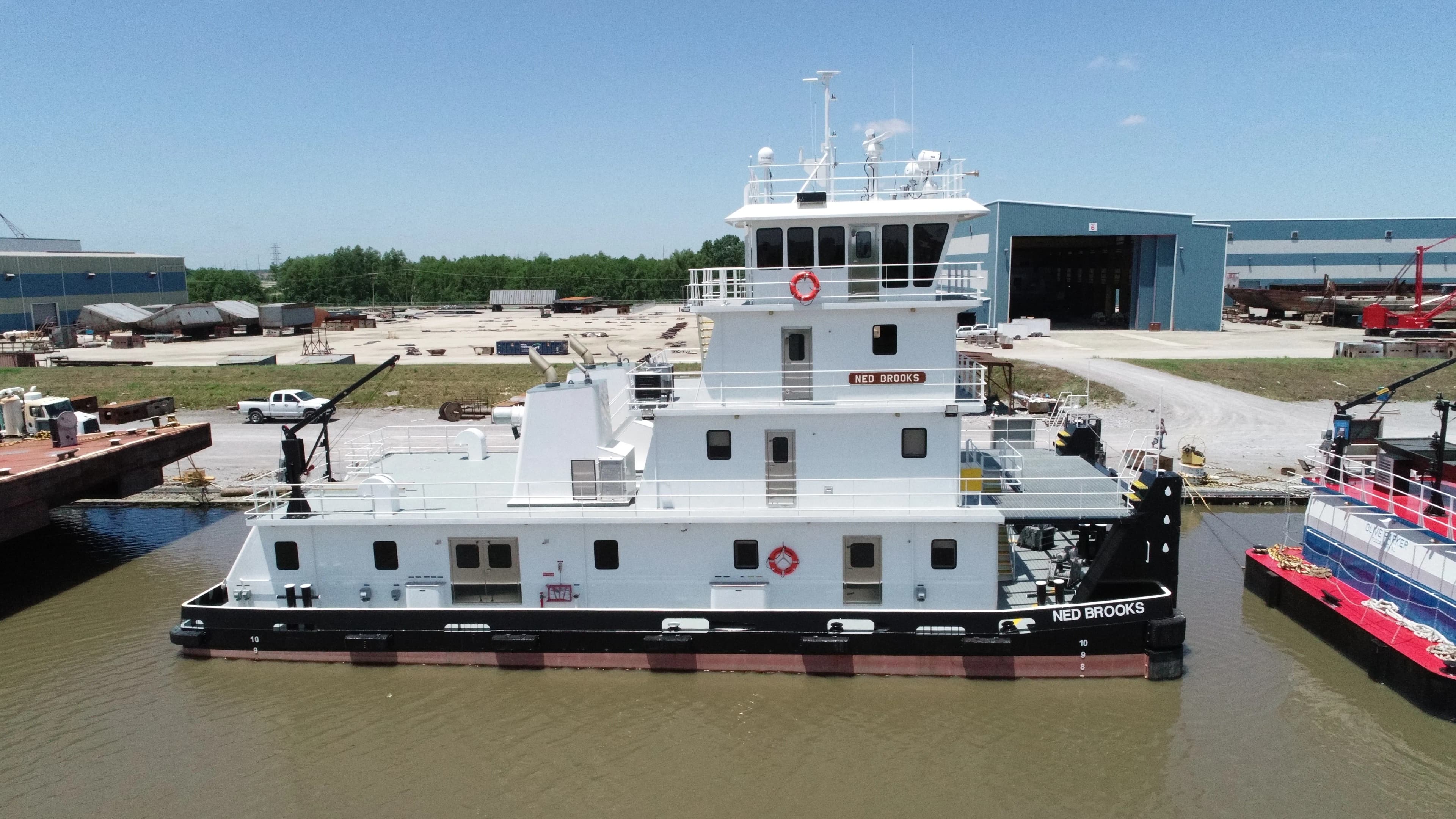 Towboat under construction at C&C Marine