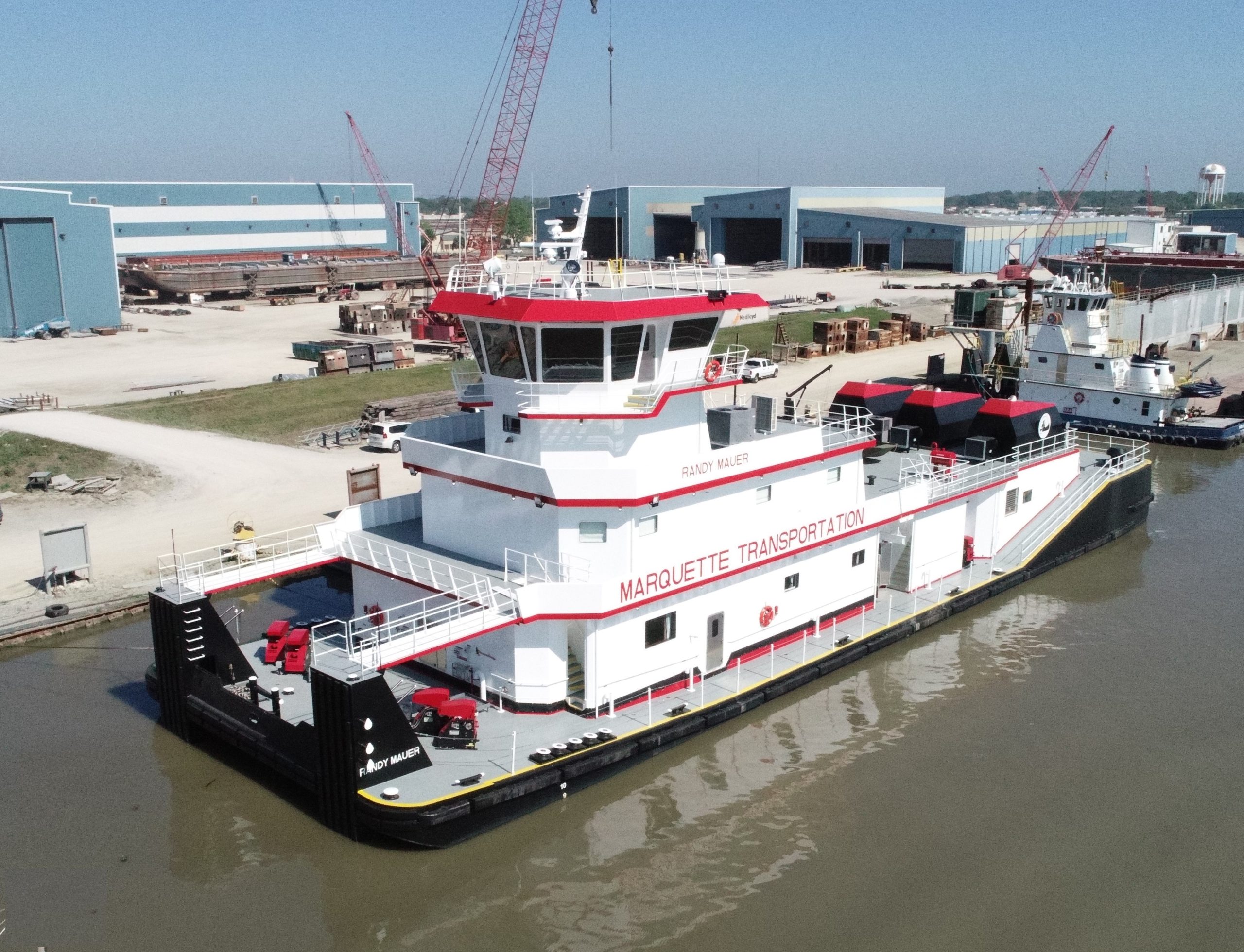 Randy Mauer10 (edited) The Randy Mauer towboat, a new vessel built at our New Orleans marine construction shipyard.